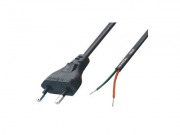  N 2/VDE mains connecting cable with tinned end, 1.5m